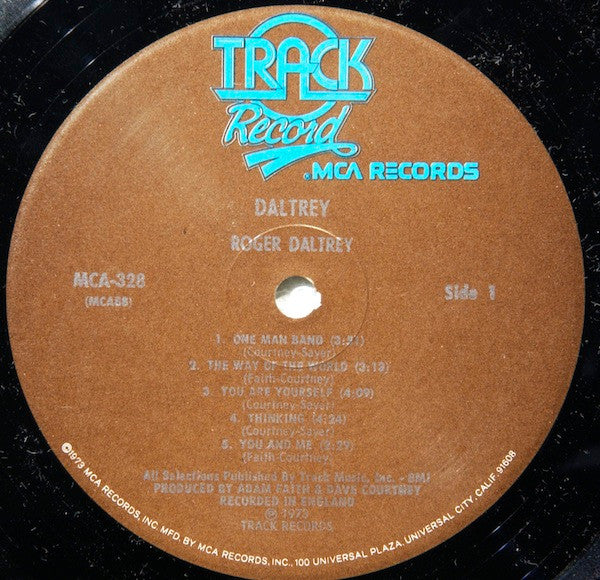 Roger Daltrey - Daltrey (LP, Album, Pin) (Very Good Plus (VG+)) - Image 4