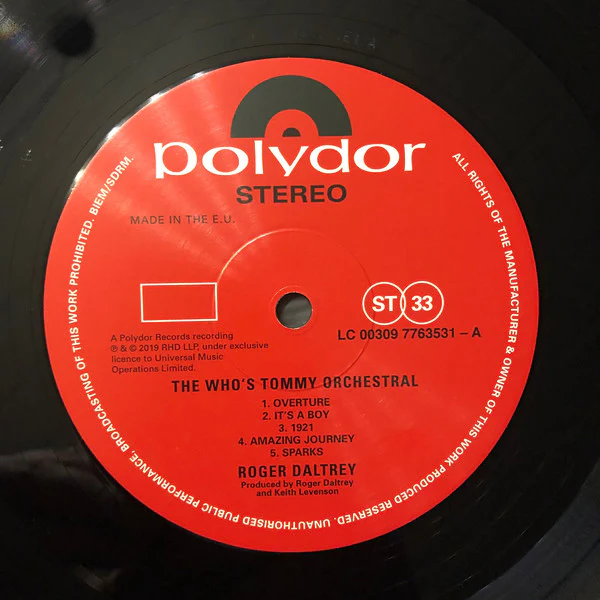 Roger Daltrey - The Who‘s Tommy Orchestral (2xLP, Album) (Mint (M)) - Image 5