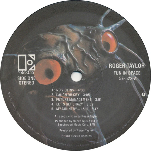Roger Taylor - Roger Taylor's Fun In Space (LP, Album, Spe) (Near Mint (NM or M-)) - Image 2