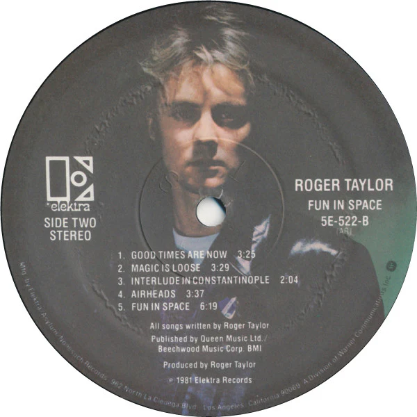Roger Taylor - Roger Taylor's Fun In Space (LP, Album, Spe) (Near Mint (NM or M-)) - Image 3