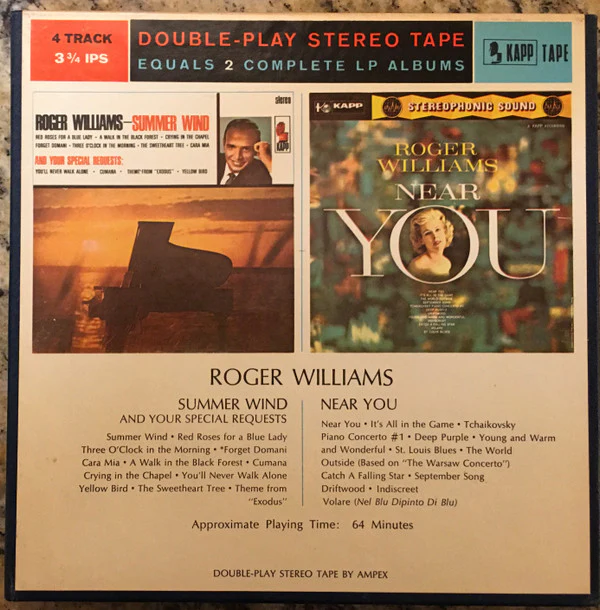 Roger Williams - Summer Wind And Your Special Requests / Near You (Reel, 4tr Stereo, 7" Reel, Comp, Dou) (Near Mint (NM or M-))