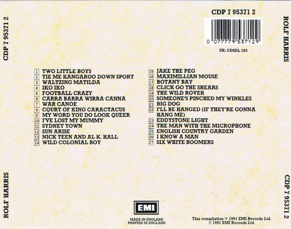 Rolf Harris - Rolf Harris (CD, Comp, RM) (Very Good Plus (VG+)) - Image 5