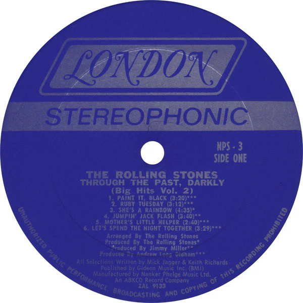 Rolling Stones* - Through The Past, Darkly (Big Hits Vol. 2) (LP, Comp, Oct) (Very Good (VG)) - Image 4