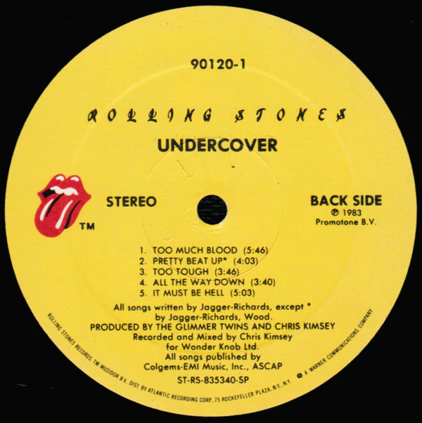 Rolling Stones* - Undercover (LP, Album, SP ) (Near Mint (NM or M-)) - Image 4