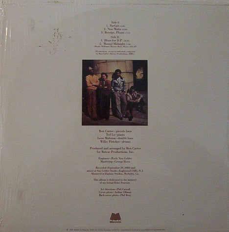 Ron Carter Quartet - Parfait (LP, Album) (Very Good Plus (VG+)) - Image 2