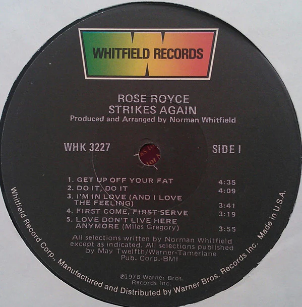 Rose Royce - Strikes Again (LP, Album, Gat) (Very Good Plus (VG+)) - Image 4