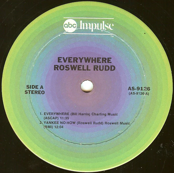 Roswell Rudd - Everywhere (LP, Album, RE, Gat) (Very Good Plus (VG+)) - Image 5