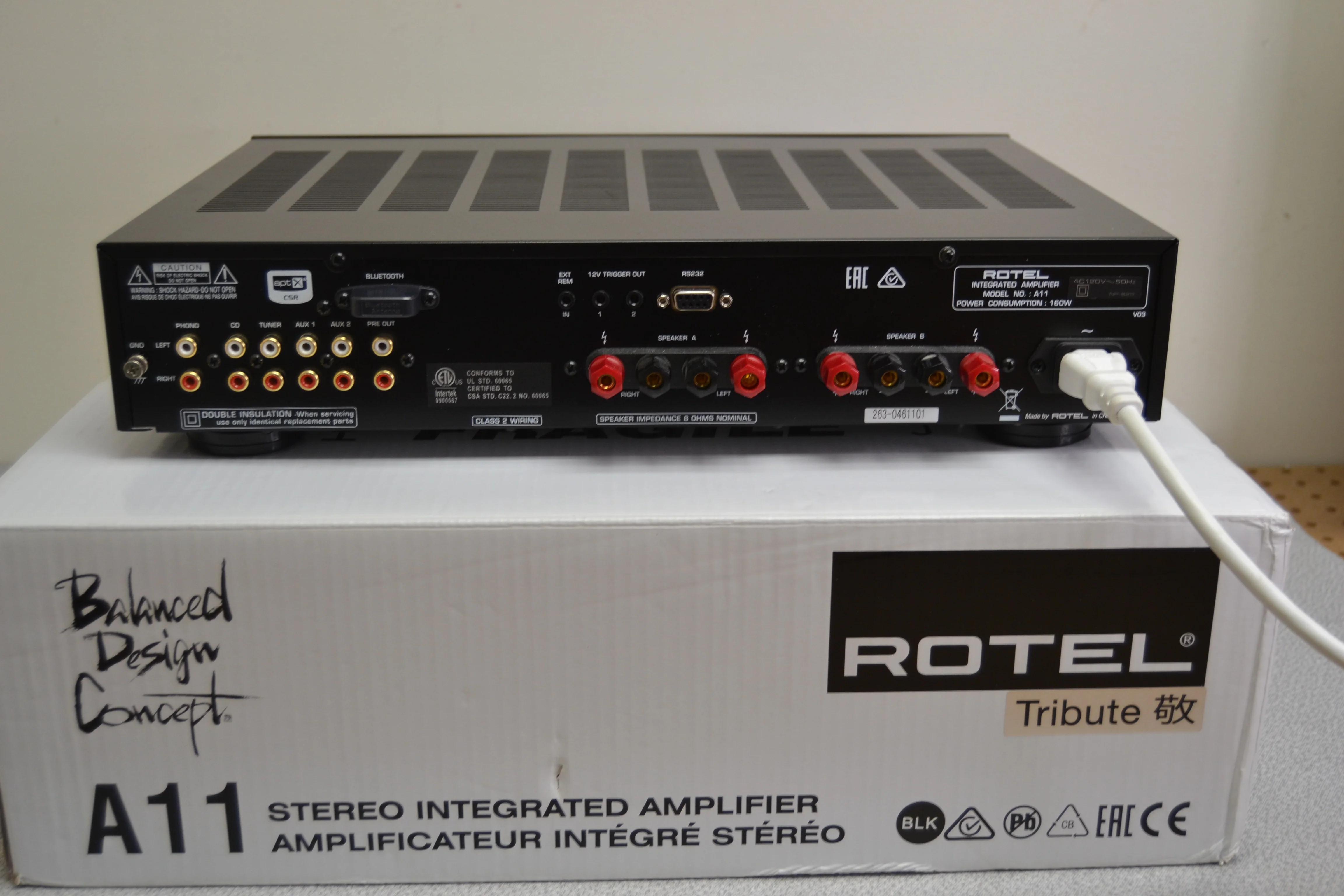 Rotel A11 Tribute Stereo Integrated Amplifier * Box * - Image 9