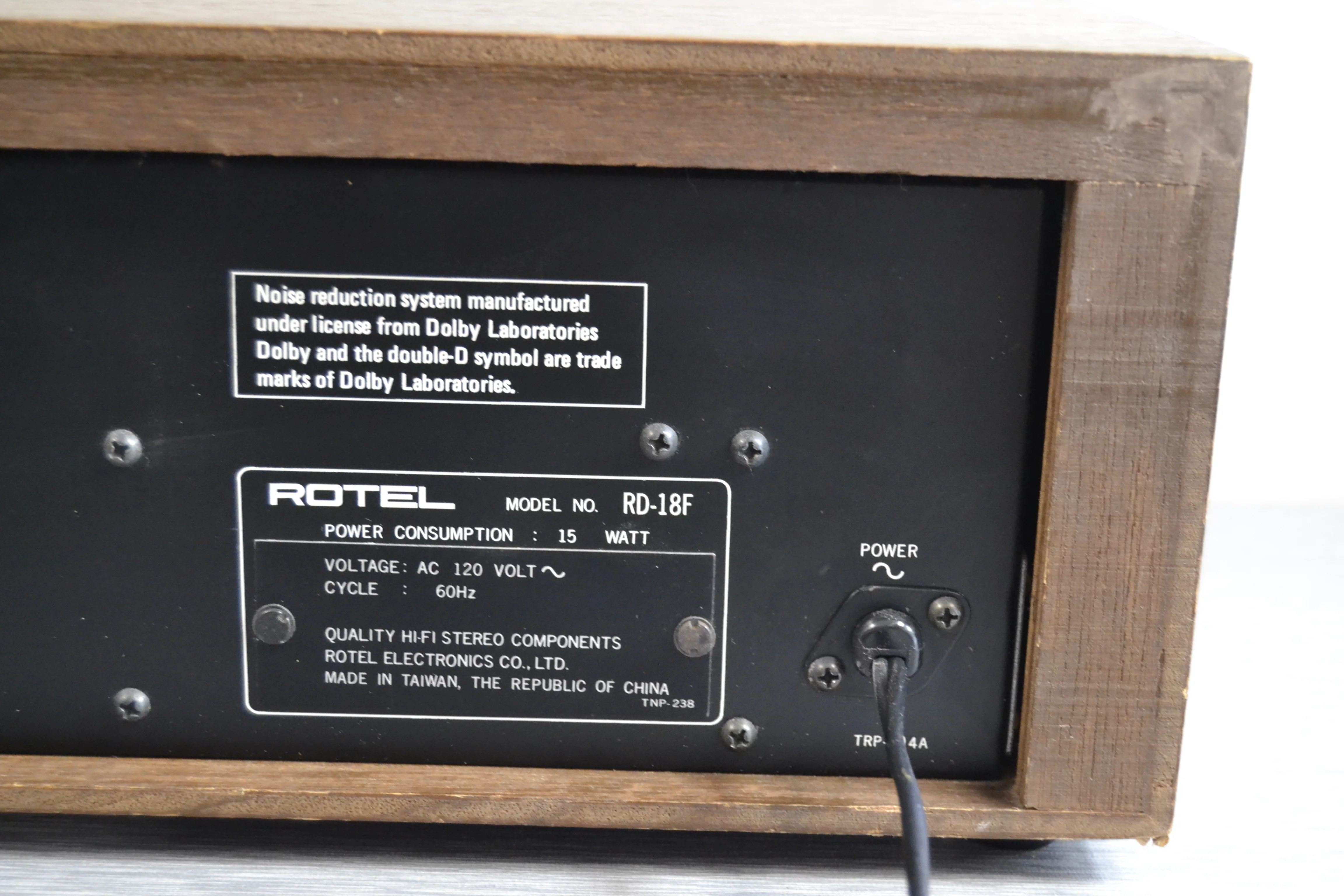 Rotel RD-18F Single Cassette Deck - Fully Serviced - New Belts - Image 14
