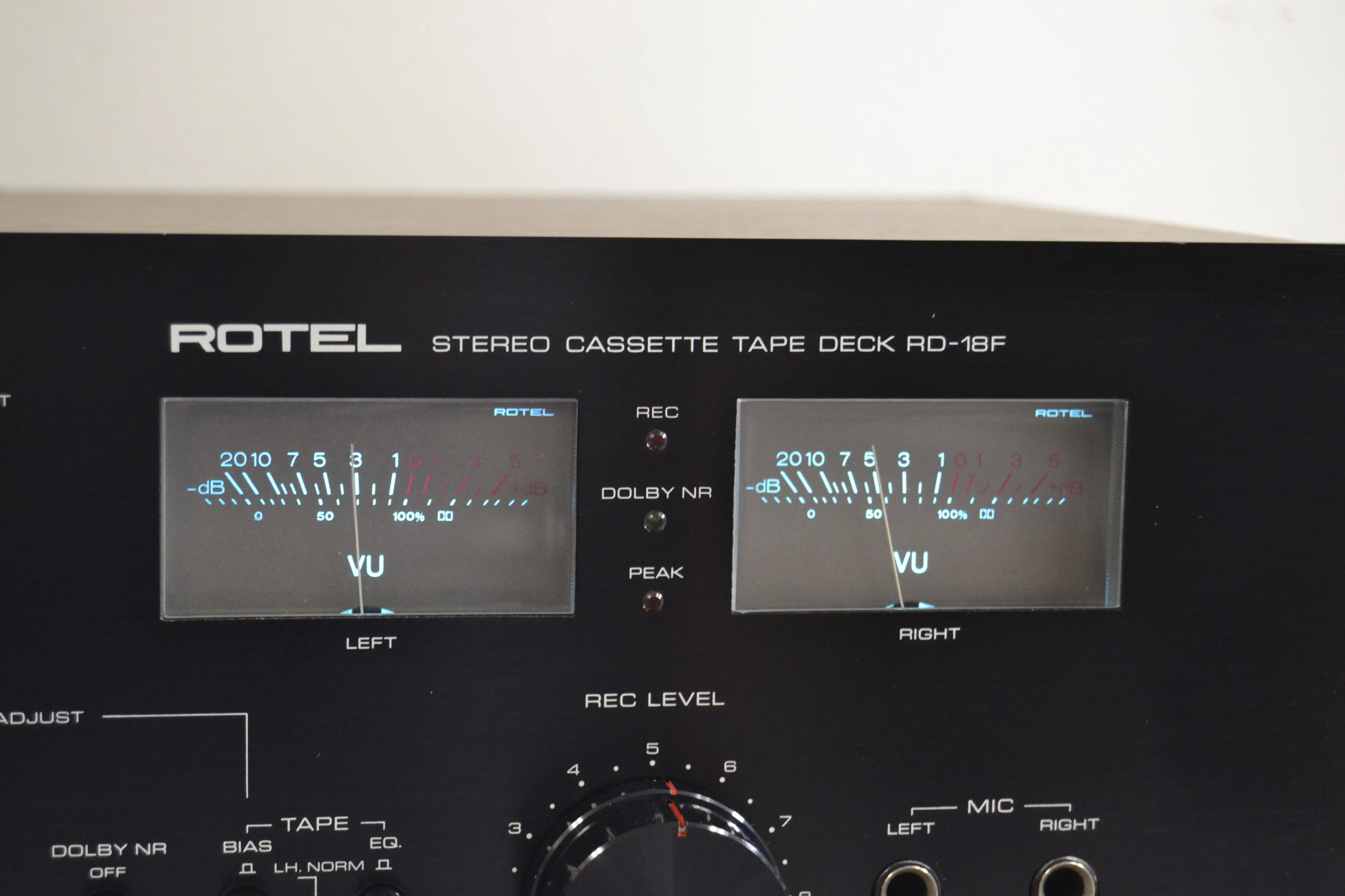 Rotel RD-18F Single Cassette Deck - Fully Serviced - New Belts - Image 6