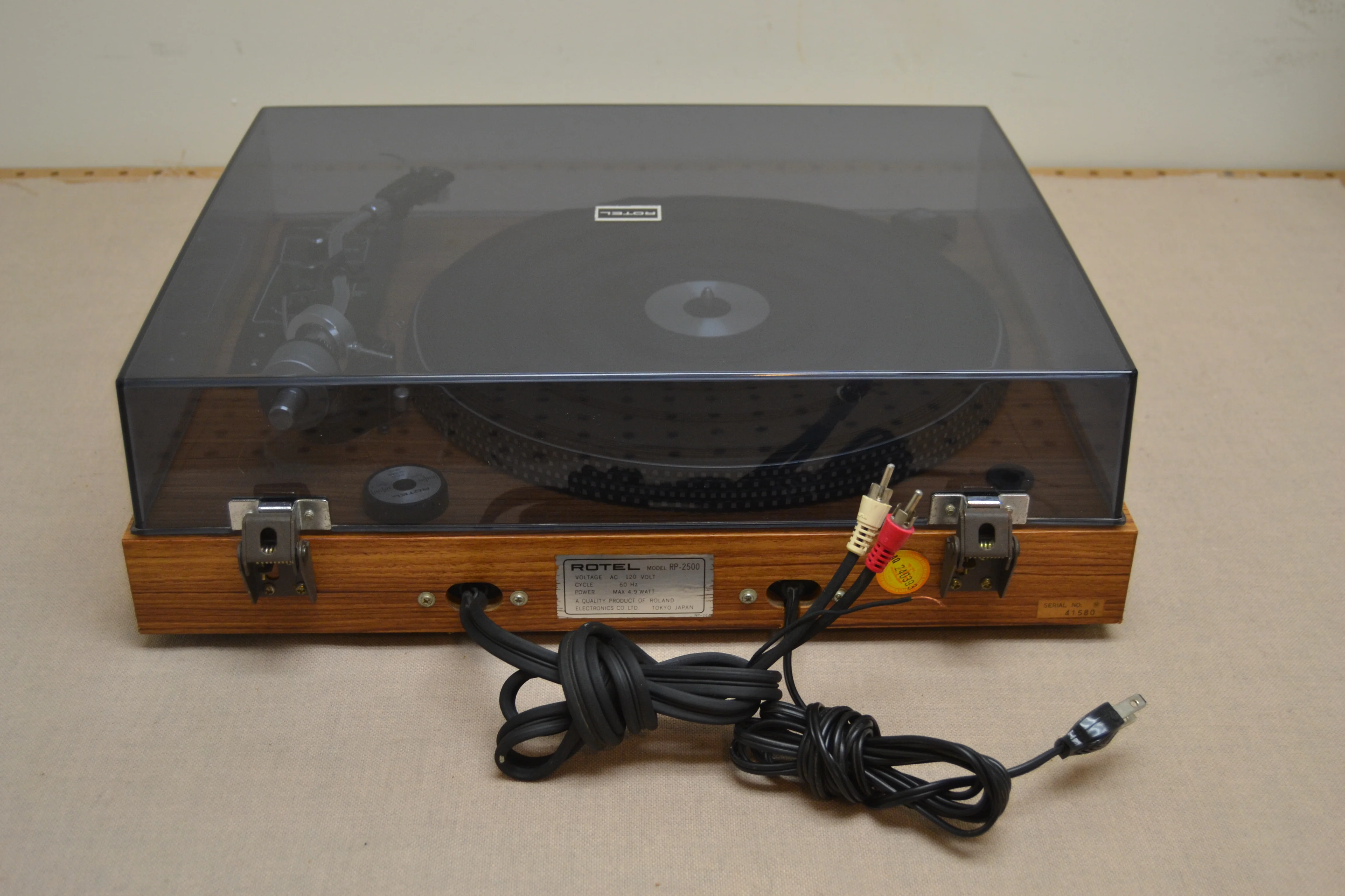Rotel RP-2500 Belt Drive Turntable * NEW Audio Technica AT3600 Cartridge - Image 15