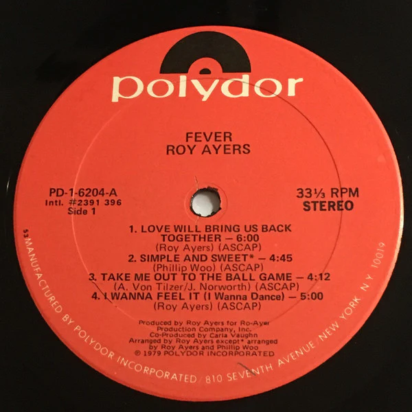 Roy Ayers - Fever (LP, Album, Kee) (Good Plus (G+)) - Image 4