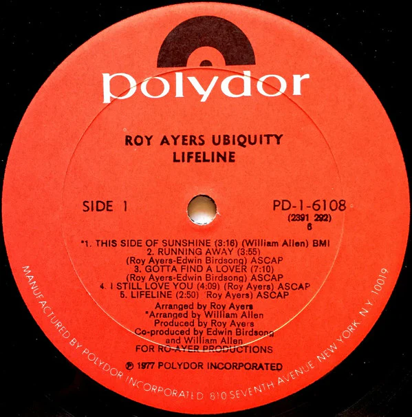 Roy Ayers Ubiquity - Lifeline (LP, Album, All) (Very Good Plus (VG+)) - Image 3