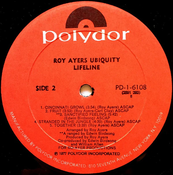 Roy Ayers Ubiquity - Lifeline (LP, Album, All) (Very Good Plus (VG+)) - Image 4