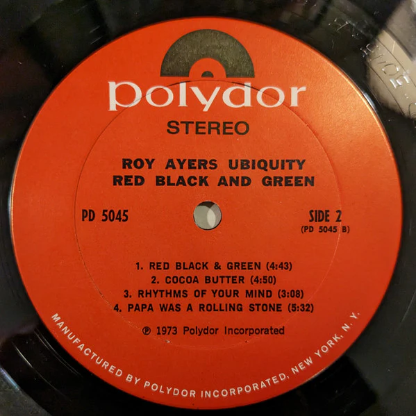 Roy Ayers Ubiquity - Red Black & Green (LP, Album, Ter) (Very Good (VG)) - Image 4