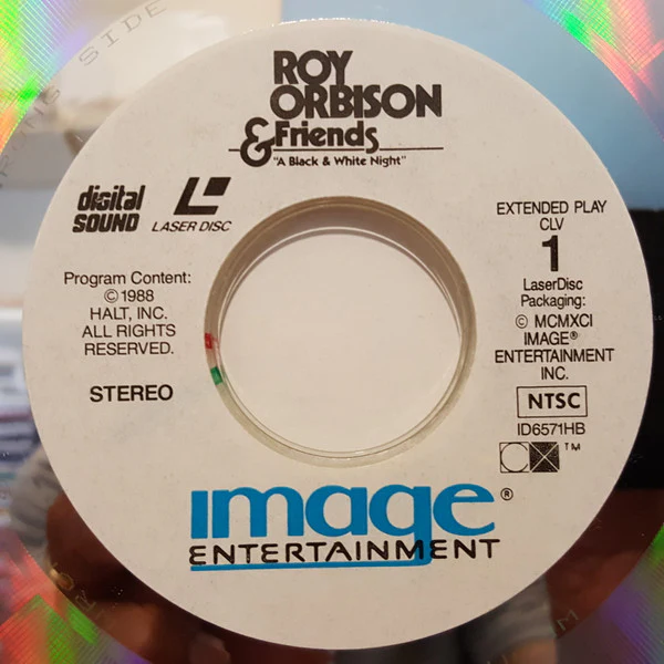 Roy Orbison & Friends* - A Black & White Night Live (Laserdisc, 12", S/Sided, NTSC) (Near Mint (NM or M-)) - Image 3