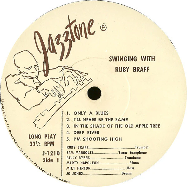Ruby Braff - Swinging With Ruby Braff (LP, Mono) (Near Mint (NM or M-)) - Image 3