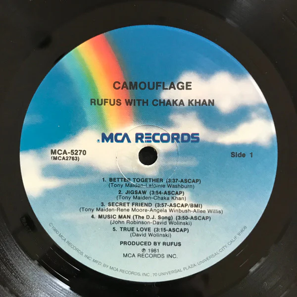 Rufus & Chaka Khan - Camouflage (LP, Album, Pin) (Near Mint (NM or M-)) - Image 3