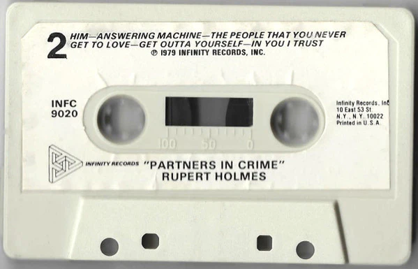 Rupert Holmes - Partners In Crime (Cass) (Very Good Plus (VG+)) - Image 3