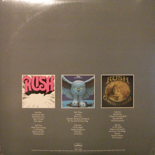 Rush - Archives (3xLP, Comp) (Very Good Plus (VG+)) - Image 2