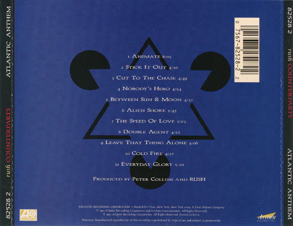 Rush - Counterparts (CD, Album) (Very Good Plus (VG+)) - Image 2