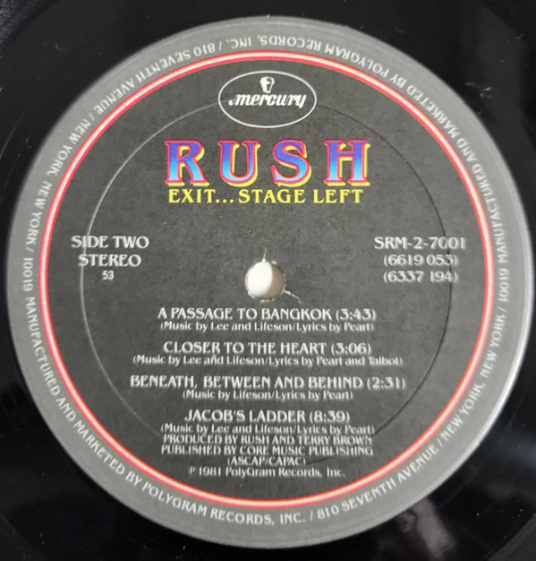 Rush - Exit...Stage Left (2xLP, Album, RP, Hau) (Near Mint (NM or M-)) - Image 5