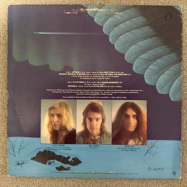 Rush - Fly By Night (LP, Album, RP, Ter) (Near Mint (NM or M-)) - Image 2
