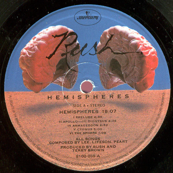 Rush - Hemispheres (LP, Album, Gat) (Near Mint (NM or M-)) - Image 5