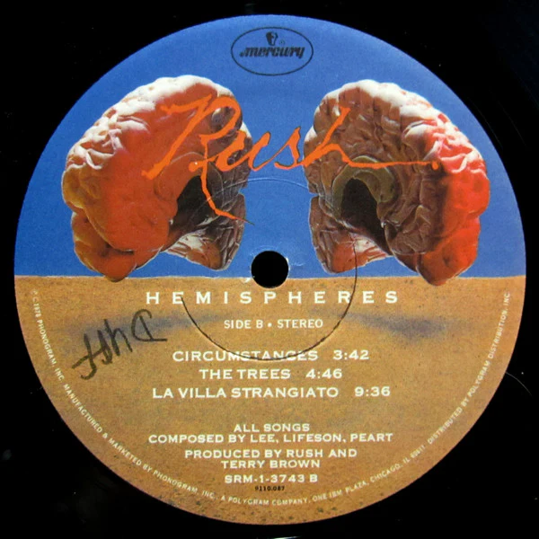 Rush - Hemispheres (LP, Album, Sou) (Near Mint (NM or M-)) - Image 5