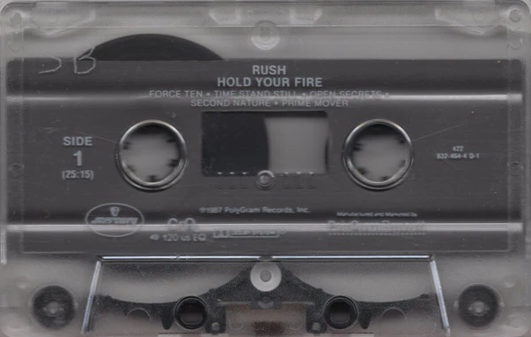 Rush - Hold Your Fire (Cass, Album, RE, CrO) (Very Good Plus (VG+)) - Image 3