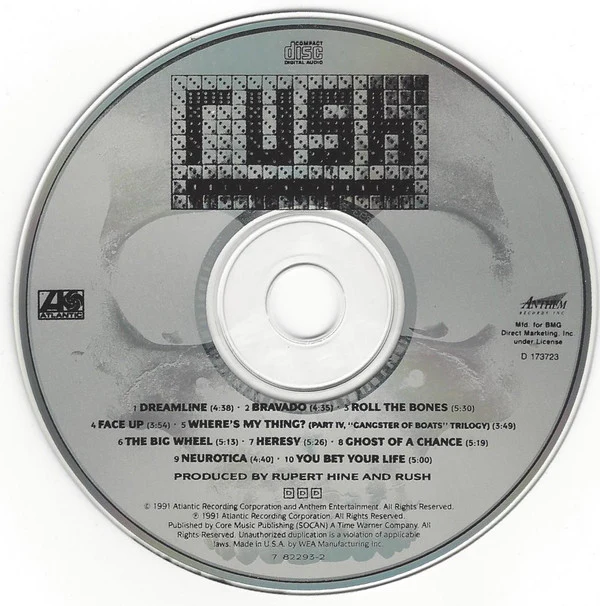Rush - Roll The Bones (CD, Album, Club, BMG) (Very Good Plus (VG+)) - Image 4