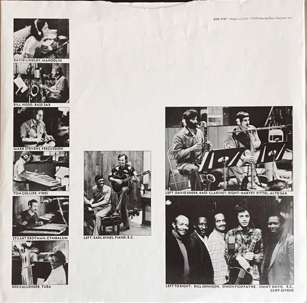 Ry Cooder - Jazz (LP, Album, Win) (Very Good Plus (VG+)) - Image 5