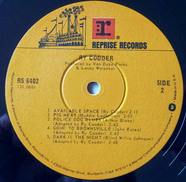 Ry Cooder - Ry Cooder (LP, Album, RE, Win) (Very Good Plus (VG+)) - Image 4
