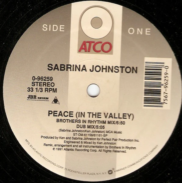 Sabrina Johnston - Peace (In The Valley) (12") (Near Mint (NM or M-))