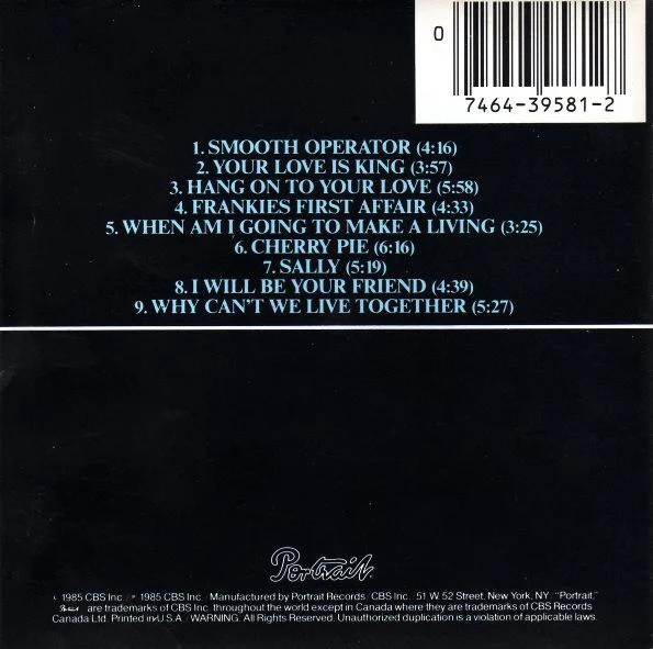 Sade - Diamond Life (CD, Album, DAD) (Very Good Plus (VG+)) - Image 5