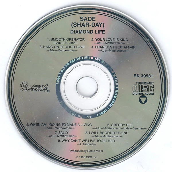 Sade - Diamond Life (CD, Album, RE, Pit) (Very Good Plus (VG+)) - Image 3