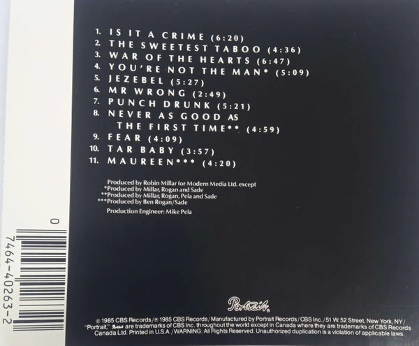 Sade - Promise (CD, Album, RE, Pit) (Very Good Plus (VG+)) - Image 5