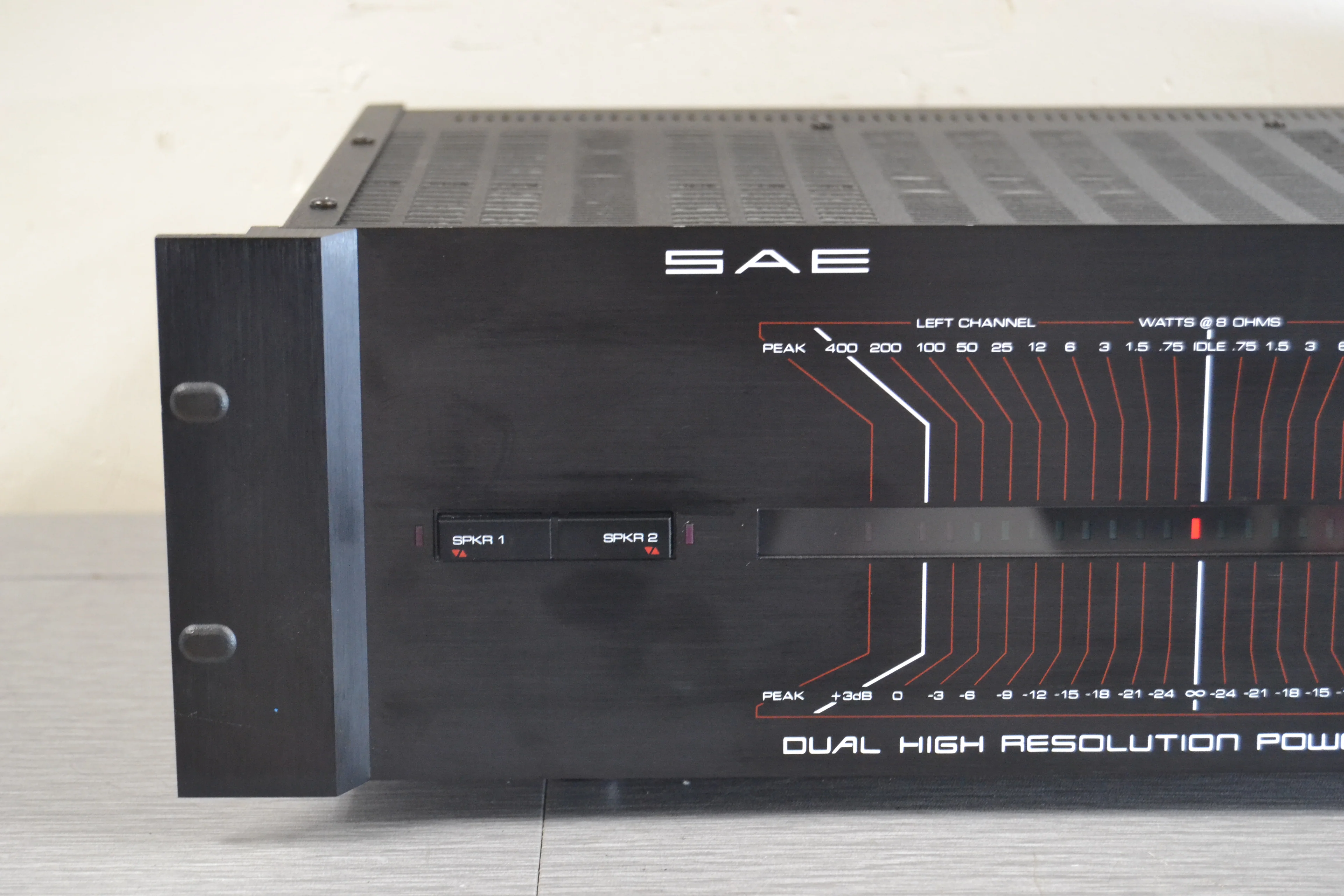 SAE A502 Power Amplifier Dual High Resolution * 200W RMS * Box * 1988 - Image 3