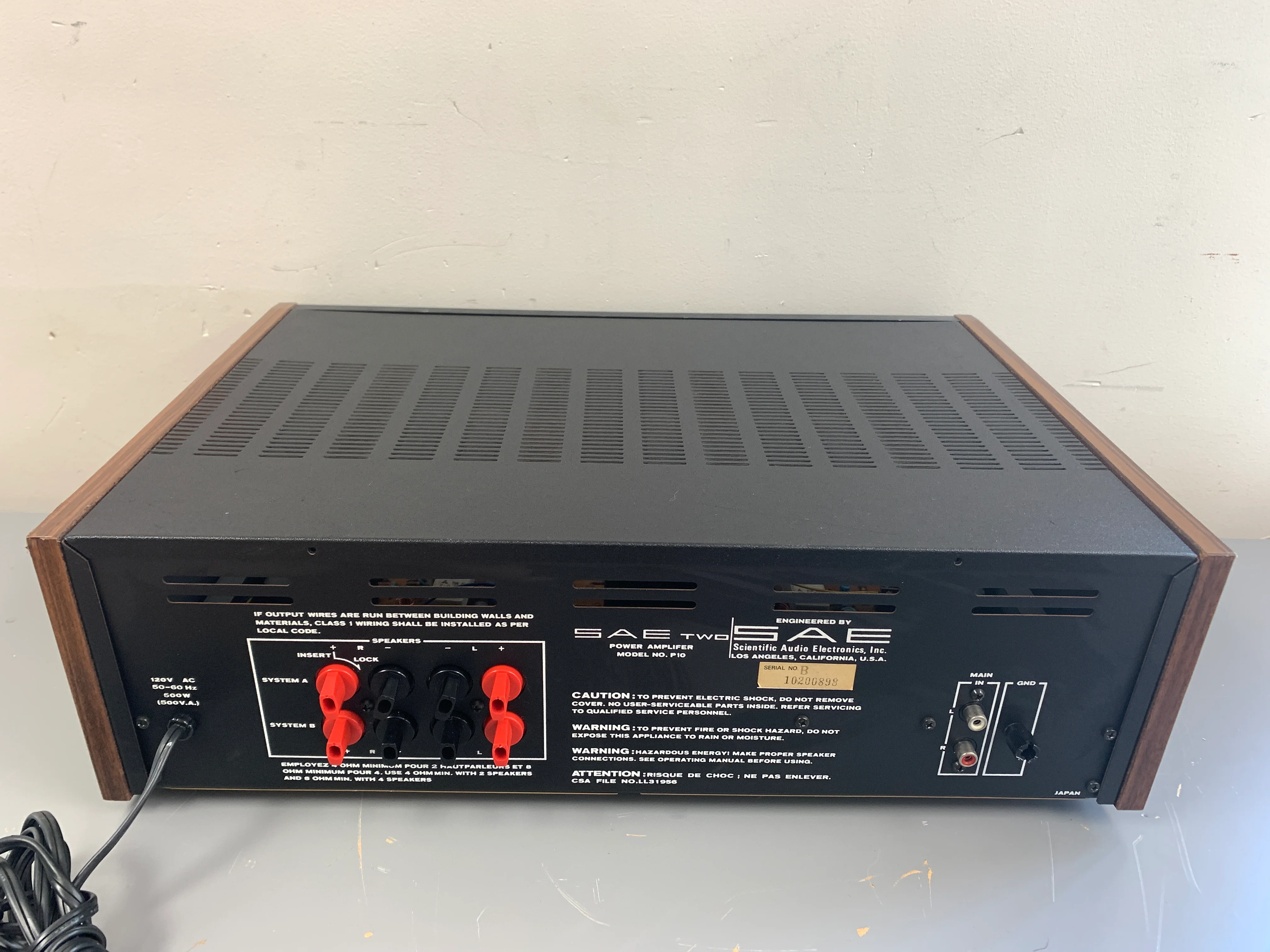 SAE Two P10 Power Amplifier * 100W RMS - Image 9