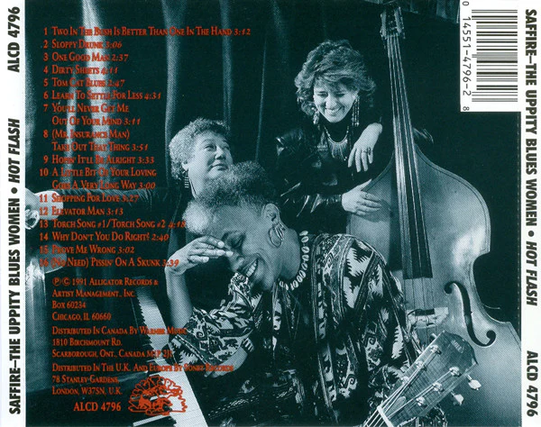 Saffire -The Uppity Blues Women - Hot Flash (CD, Album) (Very Good Plus (VG+)) - Image 2