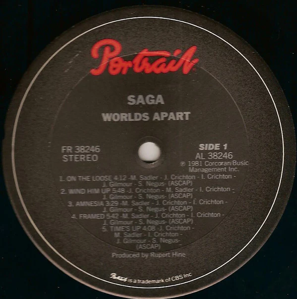 Saga - Worlds Apart (LP, Album, Pit) (Very Good (VG)) - Image 3