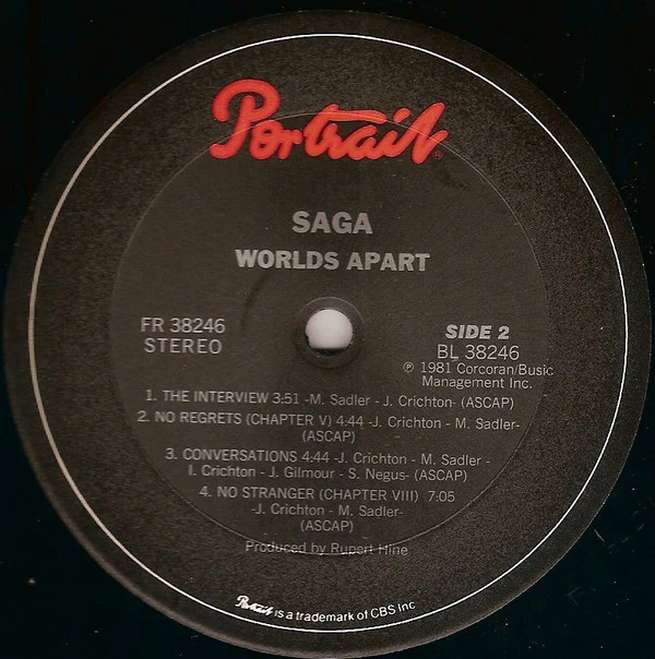 Saga - Worlds Apart (LP, Album, Pit) (Very Good (VG)) - Image 4