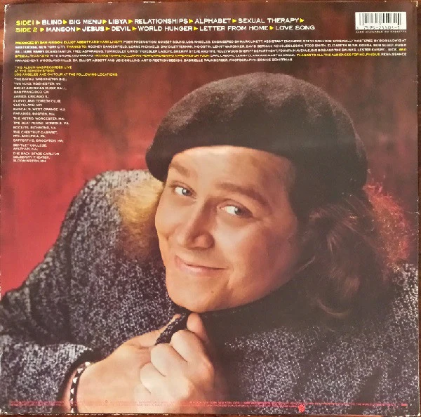 Sam Kinison - Louder Than Hell (LP, Album) (Near Mint (NM or M-)) - Image 2