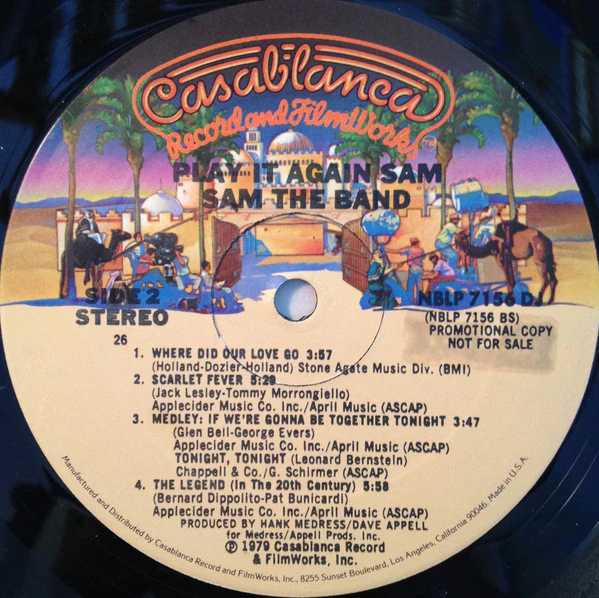 Sam The Band - Play It Again Sam (LP, Album, Promo) (Near Mint (NM or M-)) - Image 4