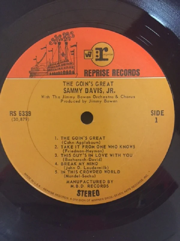 Sammy Davis Jr. - The Goin's Great (LP, Album) (Very Good (VG)) - Image 3