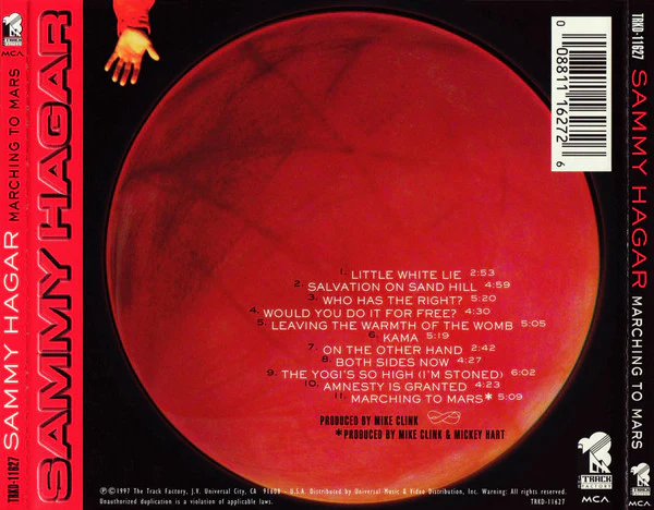 Sammy Hagar - Marching To Mars (CD, Album) (Near Mint (NM or M-)) - Image 2
