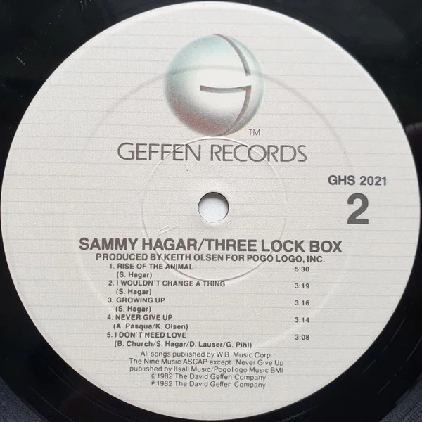 Sammy Hagar - Three Lock Box (LP, Album, Win) (Very Good Plus (VG+)) - Image 4