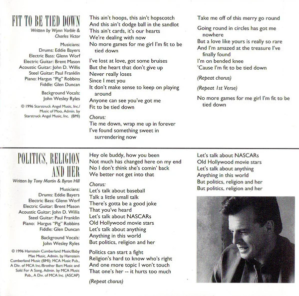 Sammy Kershaw - Politics Religion And Her (CD, Album) (Very Good Plus (VG+)) - Image 5
