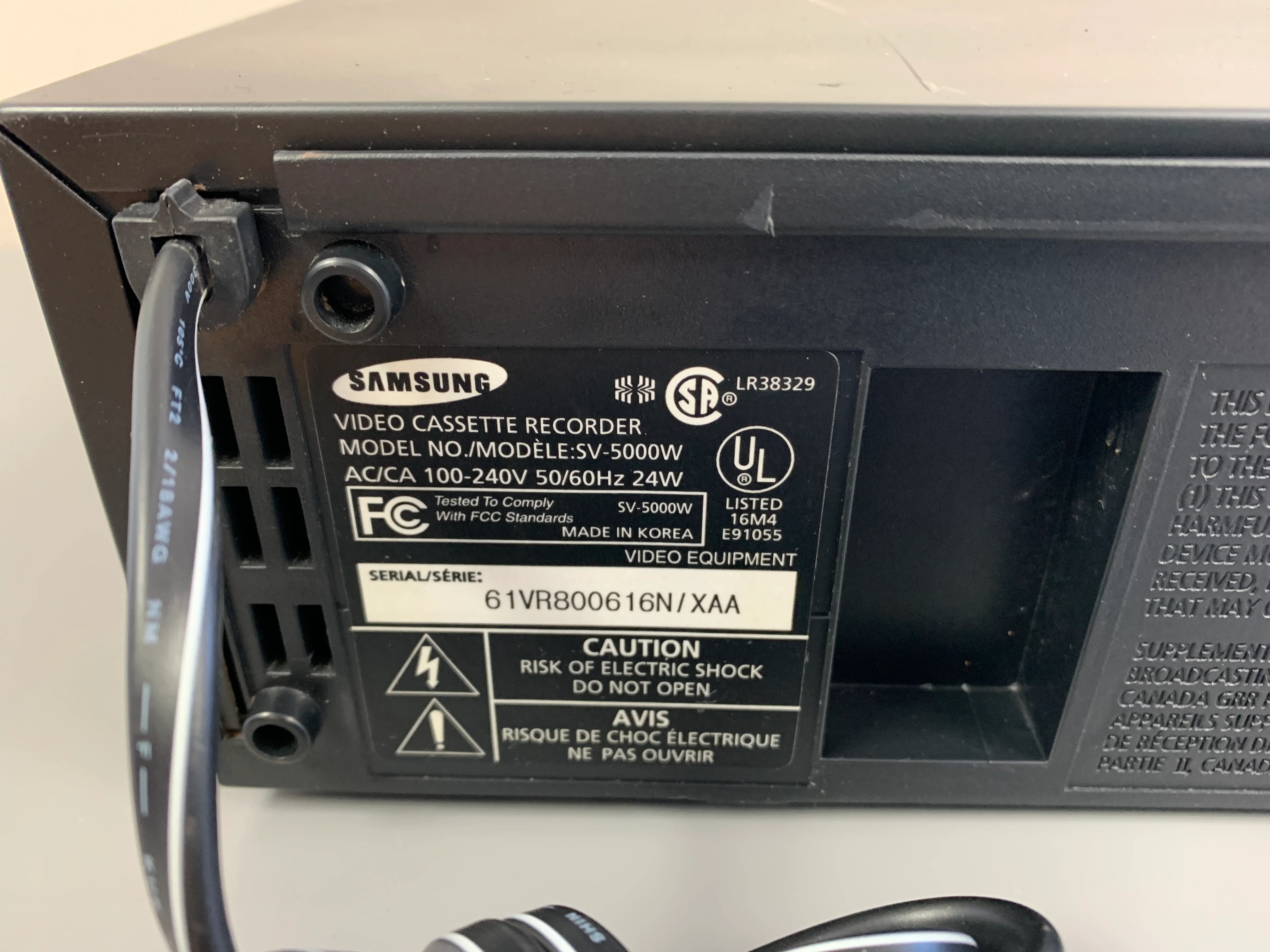 Samsung SV-5000W Worldwide VHS Player - Image 13