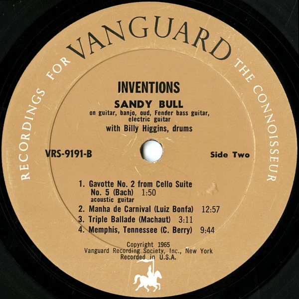 Sandy Bull - Inventions (LP, Mono) (Good Plus (G+)) - Image 4